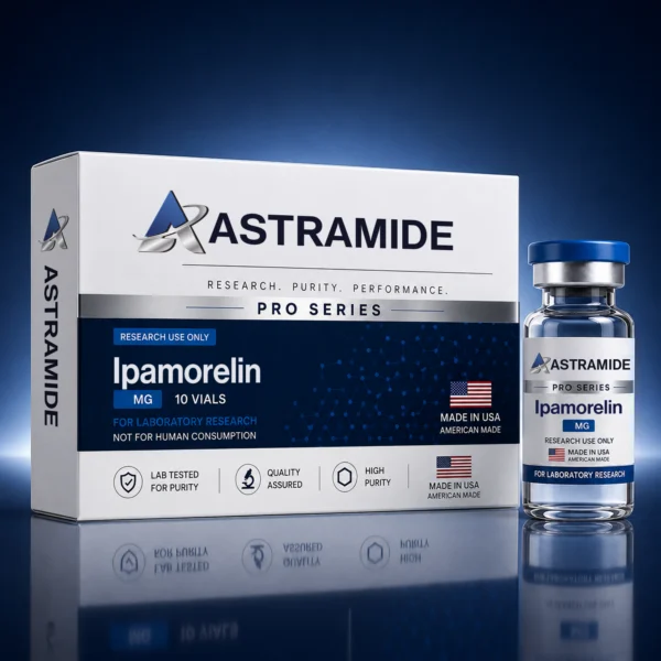 Ipamorelin Pro research peptide vials, pack of 10, Astramide Pro Series
