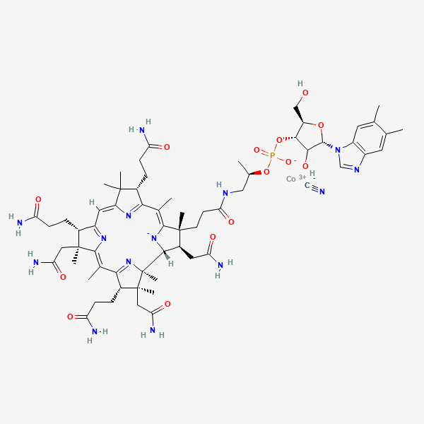 B-12 (Cyanocobalamin) Pro molecular structure
